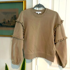 NWOT Rebecca Minkoff Evelyn Ruffle in sand  size Medium MSRP $118